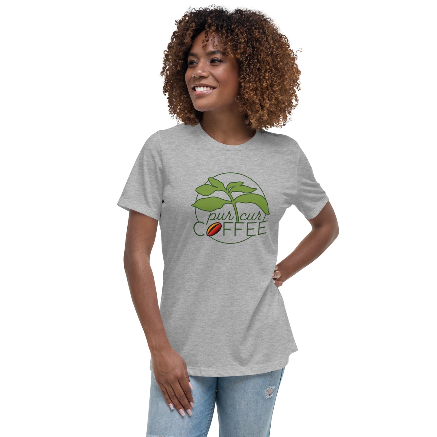 Women's Relaxed T-Shirt with PurCur Logo