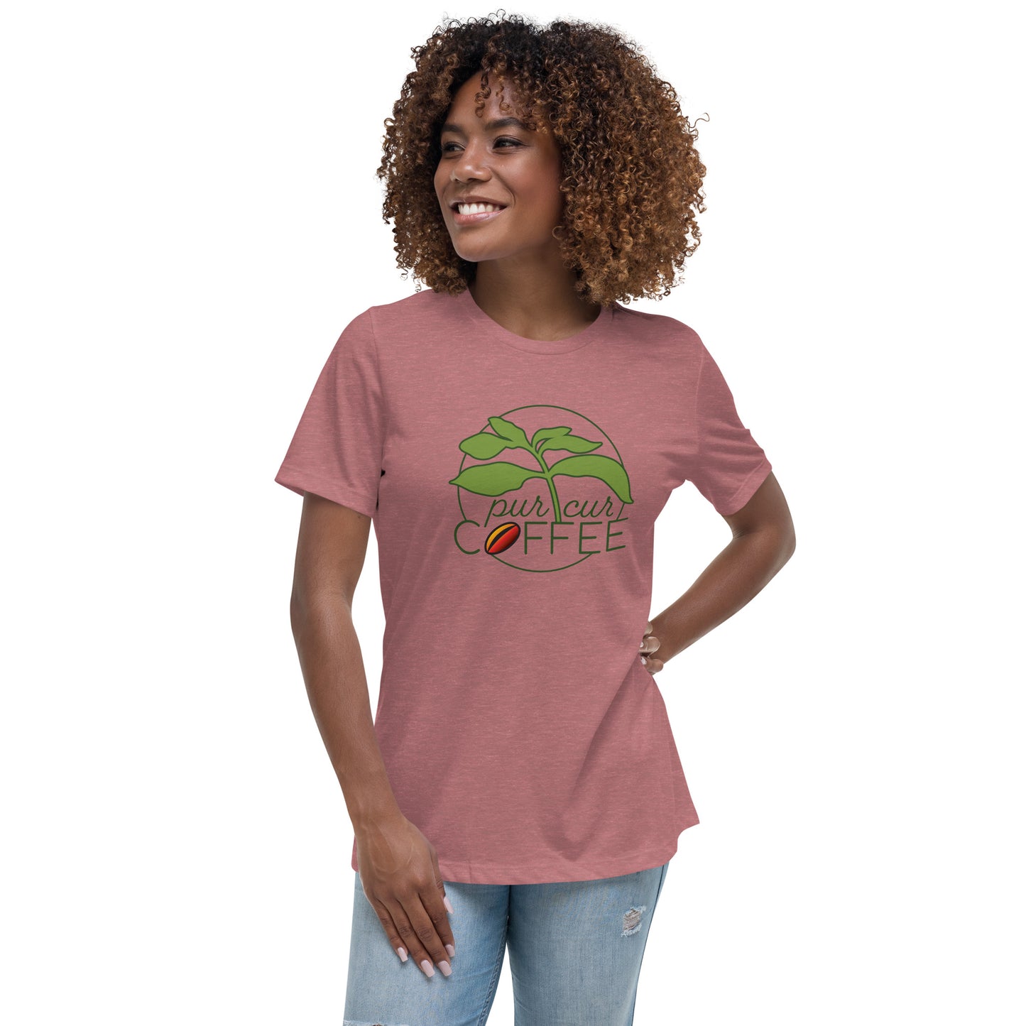 Women's Relaxed T-Shirt with PurCur Logo