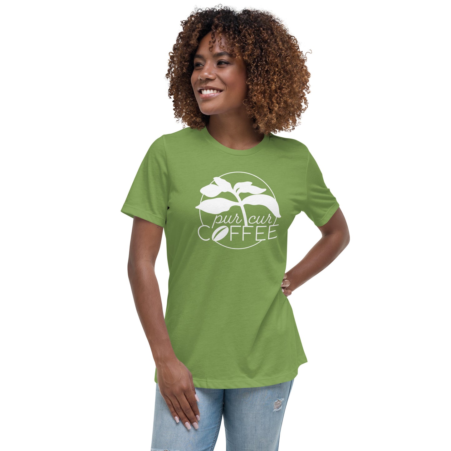 Women's Relaxed T-Shirt with PurCur Logo