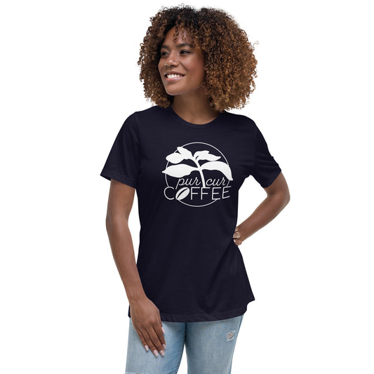 Women's Relaxed T-Shirt with PurCur Logo